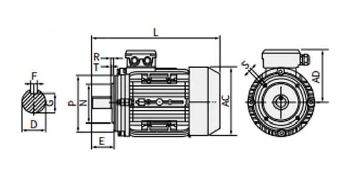 50Hz 0,55KW 0,75HP 1440rpm Condensador monof&aacute;sico - Inicia&ccedil;&atilde;o de funcionamento Motor de indu&ccedil;&atilde;o ass&iacute;ncrono 220V/230V AC Volta 60Hz Pot&ecirc;ncia nominal de frequ&ecirc;ncia 8
