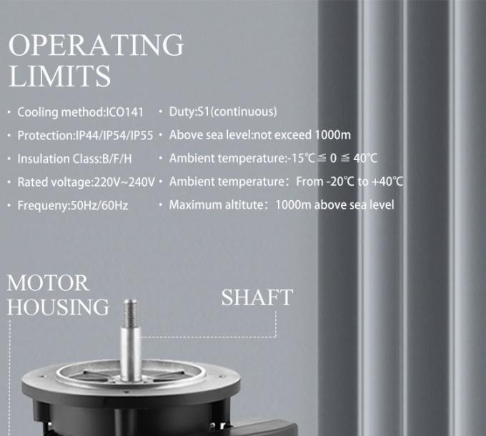 Bomba de piscina 2800rpm Motor ass&iacute;ncrono monof&aacute;sico com carca&ccedil;a de alum&iacute;nio &agrave; prova d'&aacute;gua e frequ&ecirc;ncia de 220V 50Hz 2