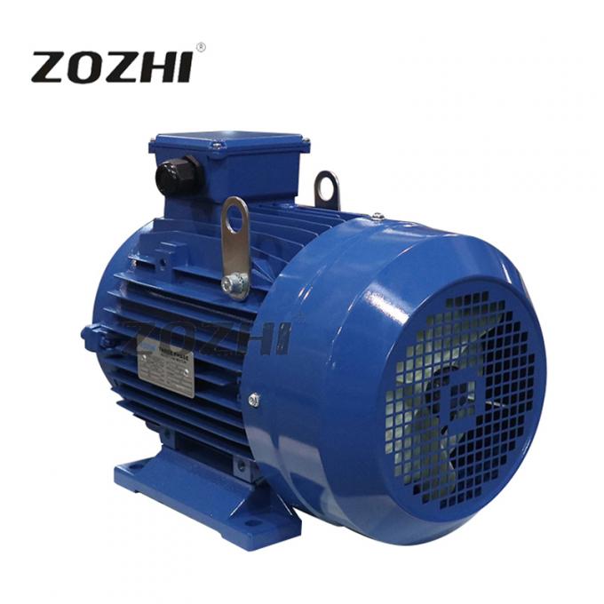 Motor de indução elétrico trifásico de 5,5KW 4HP Eixo macho 380V AC Voltagem 50Hz À prova d'água Potência nominal de 5KW para máquina de limpeza 3