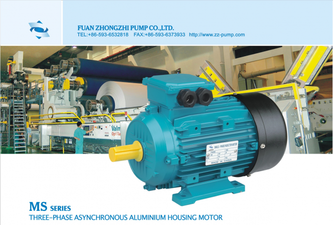 Motor de indução elétrico trifásico de 5,5KW 4HP Eixo macho 380V AC Voltagem 50Hz À prova d'água Potência nominal de 5KW para máquina de limpeza 4