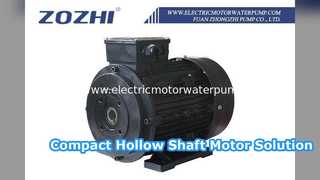 Motor compacto de eixo oco para lavadoras de alta pressão