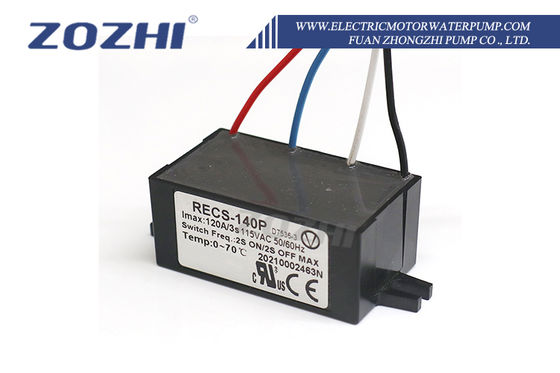 RECS-140P 115V Acessório para Motor com Interruptor Centrífugo Eletrônico com Construção Selada com Resina Epóxi e Descarga Automática do Capacitor